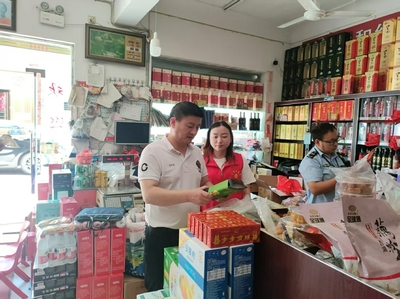 江塘鄉(xiāng)開展節(jié)前食品安全檢查，規(guī)范市場經(jīng)營秩序